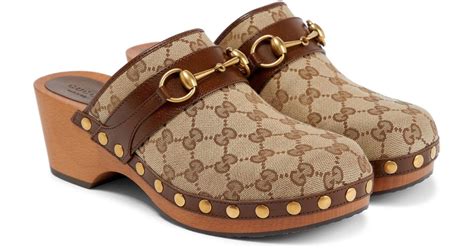 gucci mules brown